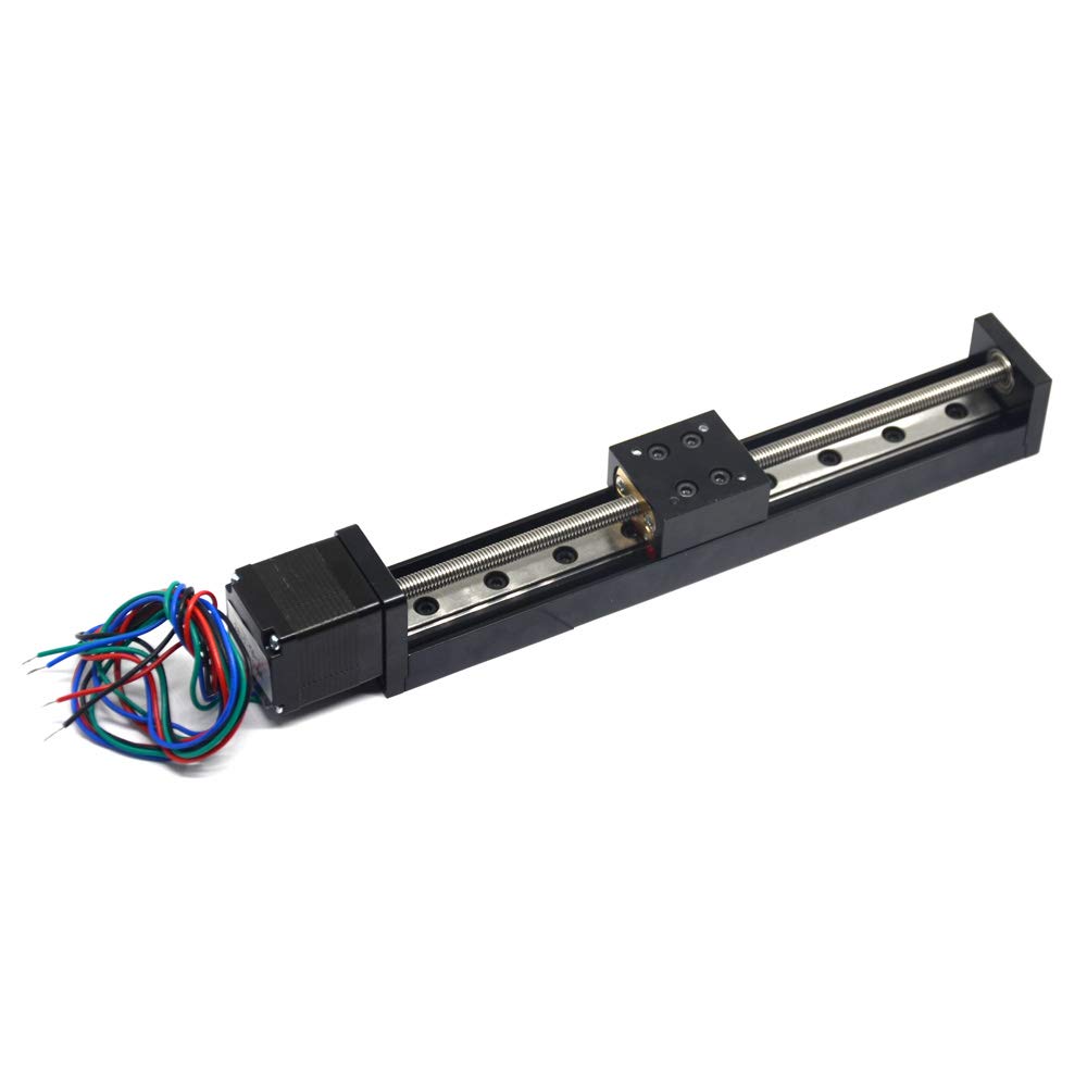 Befenybay 150mm Effective Travel Length Mini Linear Rail Guide Lead Screw T6x1 with NEMA11 Stepper Motor for DIY CNC Router Parts X Y Z Linear Stage Actuator
