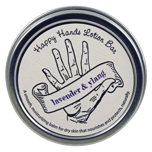 Happy Hands Natural Beeswax Solid Lotion Set. Essential Oils. No Preservatives. Great Gift Idea.
