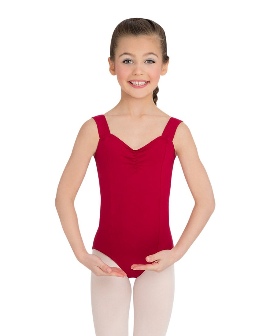 Capezio Girls Princess Tank Leotard, Garnet, Medium
