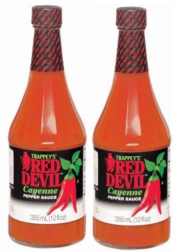 Trappey's Red Devil Cayenne Pepper Sauce (Large 12 oz Size) 2 Pack