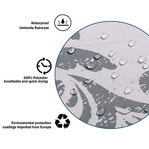 image for Uphome Fabric Shower Curtain Damask Print Ombre Design Boho Cloth Show