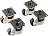 ALEto 4PCS Heavy Duty Leveling Casters 360 Swivel Workbench Retractable Rod view 5