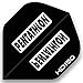 3 Sets of Standard Size Pentathlon HD150 Dart Flights Black