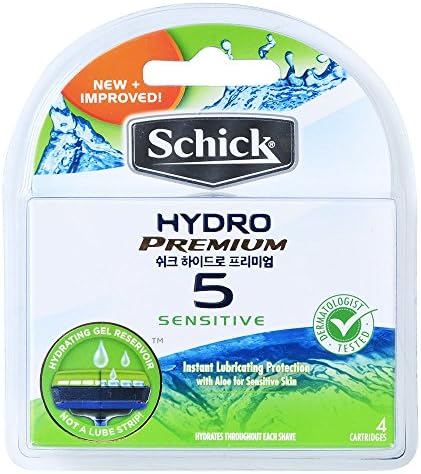 Schick HYDRO 5 Premium Sensitive Blade 4 Cartridge Refills