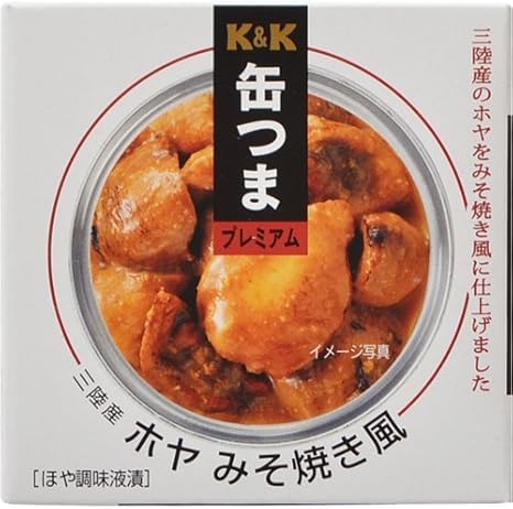 Amazon K K 缶つまプレミアム 三陸産ホヤ みそ焼き風 50g K K ケーアンドケー 魚介の缶詰 瓶詰 通販