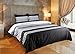 Utopia Bedding 3PC Duvet Cover Set 1 Duvet Cover with 2 Pillow Shams - Comforter Cover with Button Closure - Soft Brushed Microfiber - Shrinkage & Fade Resistant, Easy Care (Queen, Stripe)