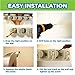 New Version 4pcs Self Adhesive Broom Holder with Gripper and 2 Hooks, Damage Free Broom Mop Holder, No Drill Anti-Slip Wall Mount Broom Gripper Organizer for Bathroom Kitchen Garden Garage