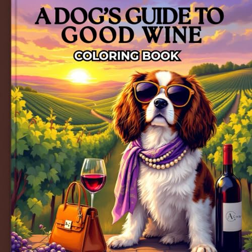 A Dog’s Guide to Good Wine: A Sophisticated Adult Coloring Book for Wine Lovers and Dog Enthusiasts