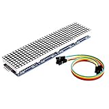 HiLetgo MAX7219 Dot Matrix Module for Arduino Microcontroller 4 in 1 Display with 5pin Line