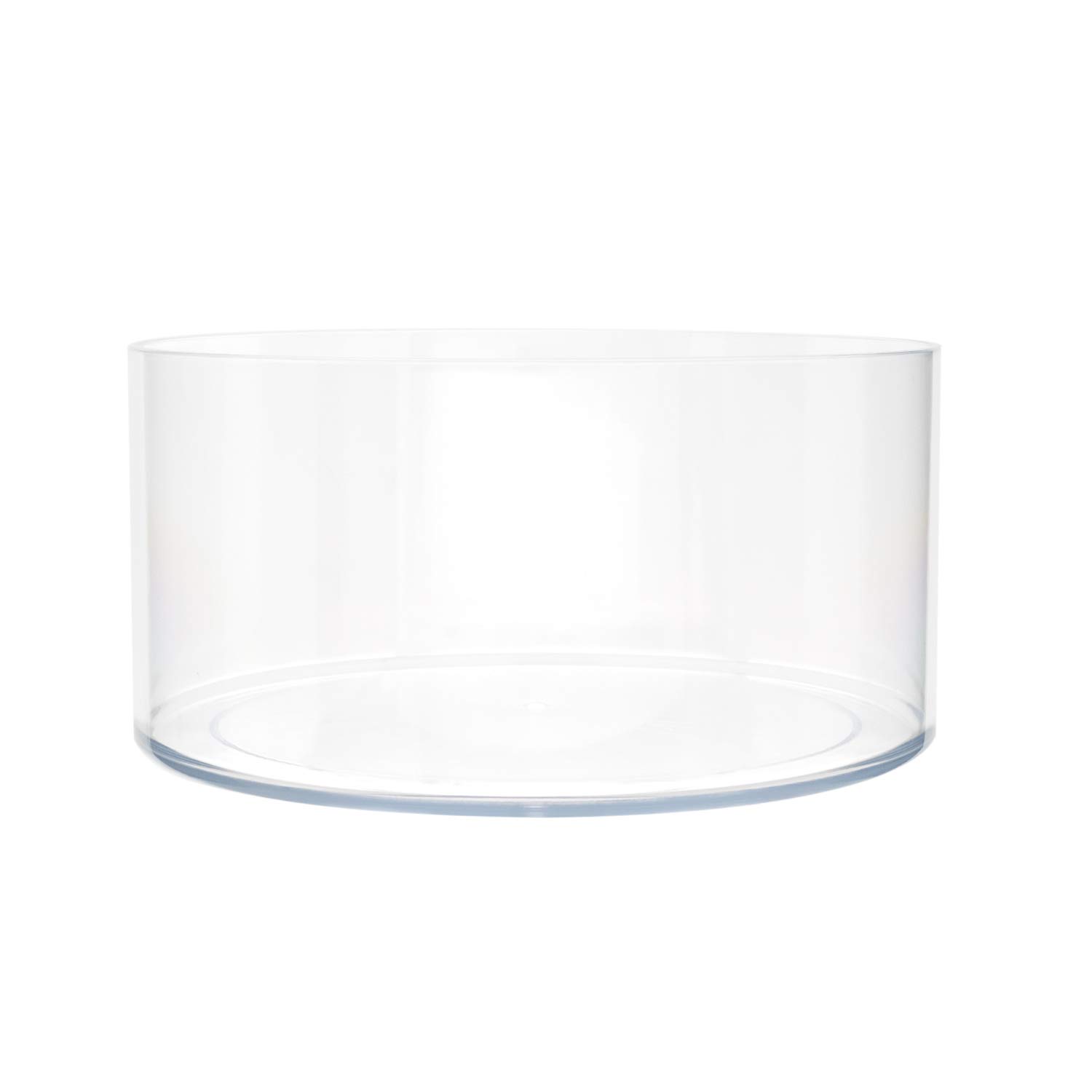 Royal Imports Flower Vase Acrylic Cylinder - Decorative Centerpiece for Home or Wedding - Non Breakable Plastic, 8"X4" Short Round - Clear