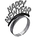 OULII 2021 New Year Headbands New Year's Eve Aluminum Foil Tiaras for New Year Party Decorations 12pcs