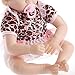 SanyDoll Reborn Baby Doll Soft Silicone 22inch 55cm Magnetic Lovely Lifelike Cute Lovely Baby Cute Leopard Baby Blue Eyes