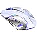 LENRUE Wired Gaming Mouse with LED Optical, 4 DPI Adjustment Levels, 6 Buttons for Laptop, PC, Mac (White)thumb 1