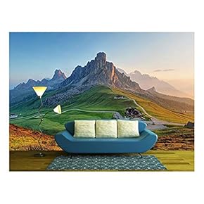 Dolomites Landscape - Removable Wall Mural | Self-Adhesive Large Wallpaper - 66x96 inches