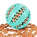 EETOYS Dog Treat Dispensing Toy,IQ Treat Ball with Squeaker, Rubber Dog Chew Toy Dog Puzzle Toys Best for Puppy and Small Medium Dogs, Increases IQ and Mental Stimulation (3 Pack)