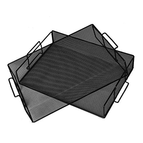 StorageMaid Stackable (2 Tier) Desktop Letter Tray Desk Organizer for School, Home and Office Basic Organization Accessories Sorter for Files, Documents, Letters, and Mail - Steel Mesh Holder