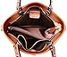 Heshe Womens Leather Shoulder Handbags Work Totes Top Handle Bag Satchel Designer Purse Cross Body Bags (Brown-R)