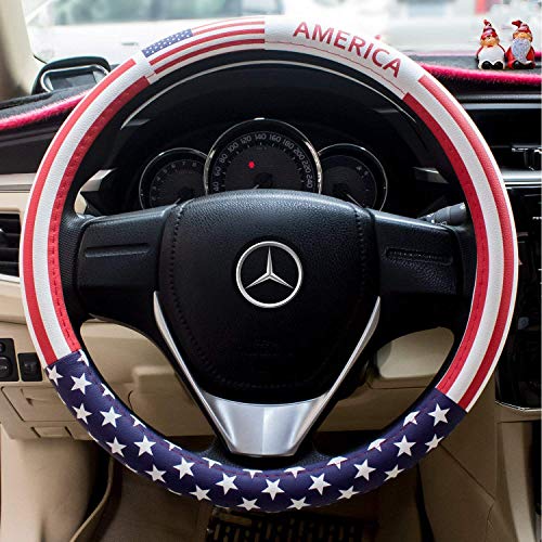 Compare price to patriotic steering wheel cover