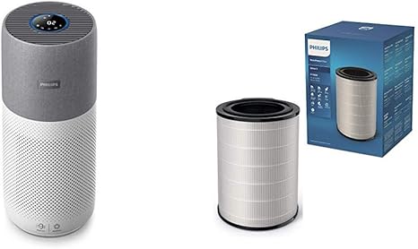 Philips Ac3033 10 Luftreiniger Connected 3000i Fur Allergiker Und Raucher Bis Zu 104m Cadr 400m H Aerasense Sensor Mit App Steuerung Weiss Grau Mit Ersatzfilter Fy3430 30 Amazon De Baumarkt