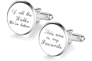 JIAYIQI Cufflinks for Dad Sweet Words Cufflinks for Men