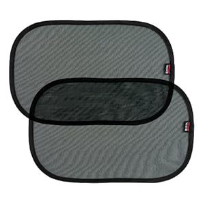 BRITAX RÖMER EZ-Cling-Zonnescherm, Zonbescherming tot UPF 30+ met zelfklevende bevestiging, 2 stuks, Black