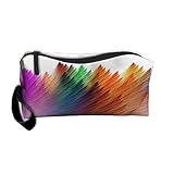 Kla Ju Portable Pencil Bag Purse Pouch Rainbow