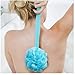 Bestrice 18in Long Handle Bath Body Back Brush Shower Nylon Mesh Scrubber Loofah Sponge Large Head (Blue)