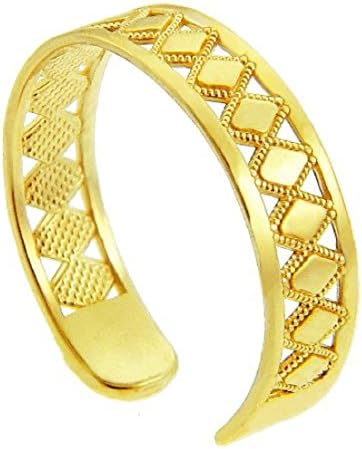More Toe RingsYellow Gold Puzzle Toe Ring (14K Gold)
