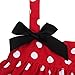 Jubileens 2 PCS Baby Toddlers Infant Girls Cotton Cute Dress+ Underpants Outfit Sets (M(6-18 months), Red Dot)