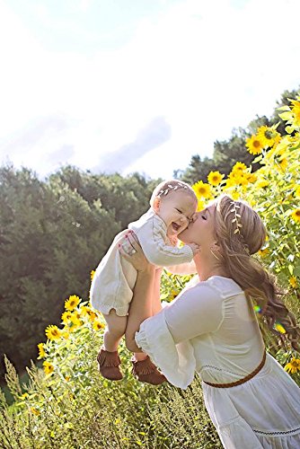 Love Sweety Baby and Mom Leaf Headband Hair Band for Newborn HH5 (Golden)