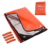 RedSwing Emergency Thermal Blanket, Multipurpose Heavy Duty Reflective Survival Space Blanket for All Weather
