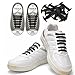 Koollaces No Tie Shoelaces for Adults DIY 16pcs- Environmentally safe Waterproof Silicon- Color of Black