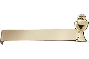 LXPVSA Boys Gold First Communion Tie Clip with Chalice Charm.