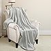 Fleece Blankets for The Bed Extra Soft Brush Fabric Super Warm Sofa Blanket (Throw-50X61inch,Grey)