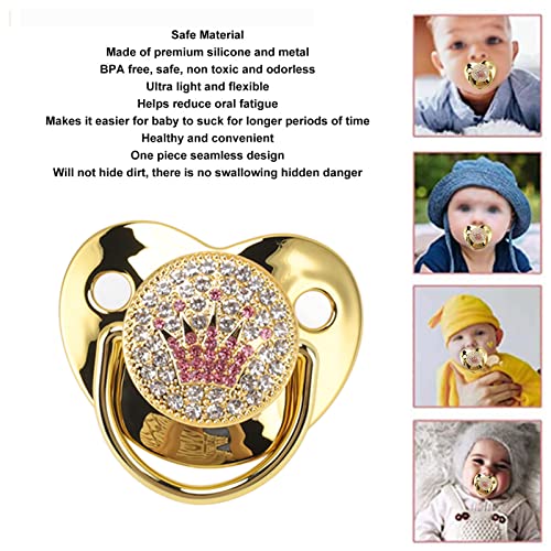Baby Pacifier Symmetrical One Piece Design Nipple Shape Helps Promote Healthy Oral Development