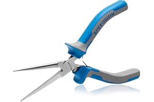 SPEEDWOX 6 Inches Needle Nose Pliers Mini Extra Long Nose Precision Nippers Thin Flat Jaws Micro Functional Precision Wire Lo
