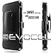 Evocel Generation Series Phone Case Compatible with Kyocera Hydro View (C6742), Hydro Reach (C6743), Hydro Shore featuring HD Screen Protector and Belt Clip Holster, Black