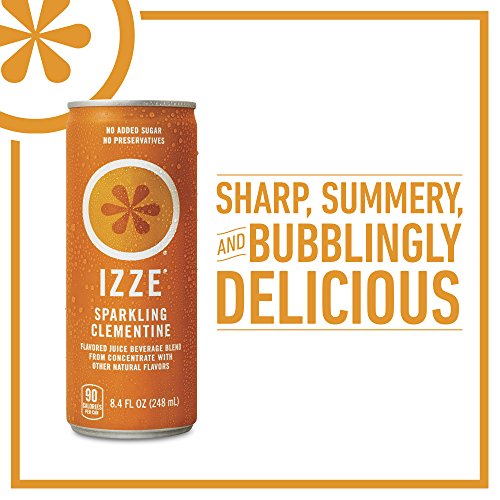 IZZE Sparkling Juice, Clementine, 8.4 oz Cans, 4 Count Pricepulse