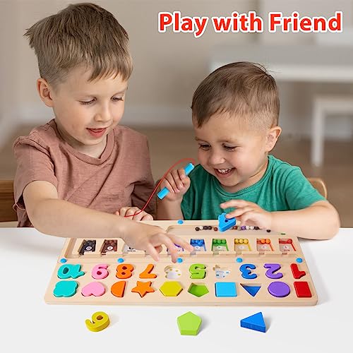 3 in 1 Montessori Toys for 3+ Year Old, Educational Color and