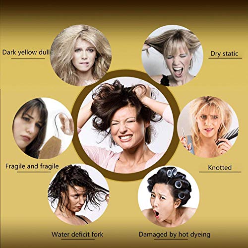 Hair Care Mask,Hair Essence,Hair Care Essence Water Light Needle,Replenishing Hair Helps Reduce Hair Dryness,Split Ends, Knotting,and Difficulty Combing, Making Hair Look Shiny and Smooth(2x10ml)