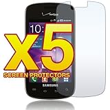 Samsung Illusion i110 - FIVE (5) Premium Clear LCD Screen Protector [AccessoryOne Brand]