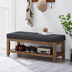 24KF Large Rectangular Upholstered Tufted Linen