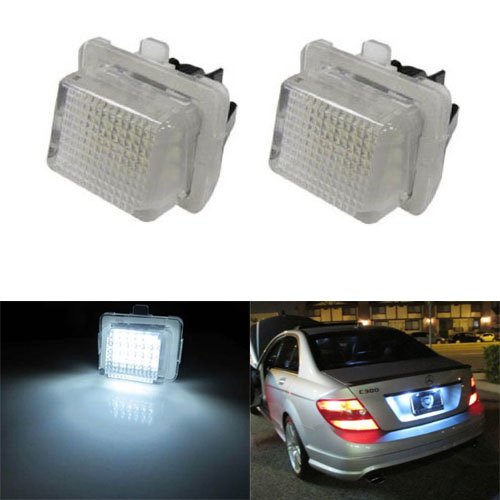 iJDMTOY 18-SMD Error Free LED License Plate Light Lamps, For Mercedes-Benz C E S Class
