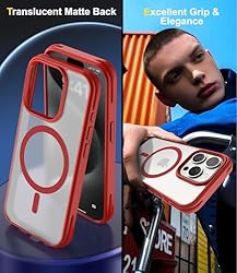 SUCGLES for iPhone 15 Pro Max Case with MagSafe