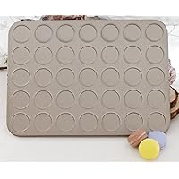 Golden Carbon Steel Macaron Kit Baking Mold Set 35-Capacity