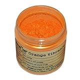 Orange Vibrance Mica (1 oz jar) Powder Soap Making Colorant Cosmetics Art Crafts Nail Polish Resin Casting Stamping Dye Pigment Color