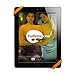 Padlette Tablet Handle, Holder, Grip for iPad Kindle Fire HD Surface Galaxy Tab and Compatible with Any Tablet with a Display from 8 inches to 11 inches (Mid-Size D3 Orange)