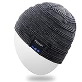 Bluetooth Beanie Hat,Rotibox Winter Outdoor Premium Knit Cap with Wireless Stereo Headphone Headset Earphone Speaker Mic Hands Free for Iphone Samsung Android Cell Phones,Best New Year Christmas Gifts