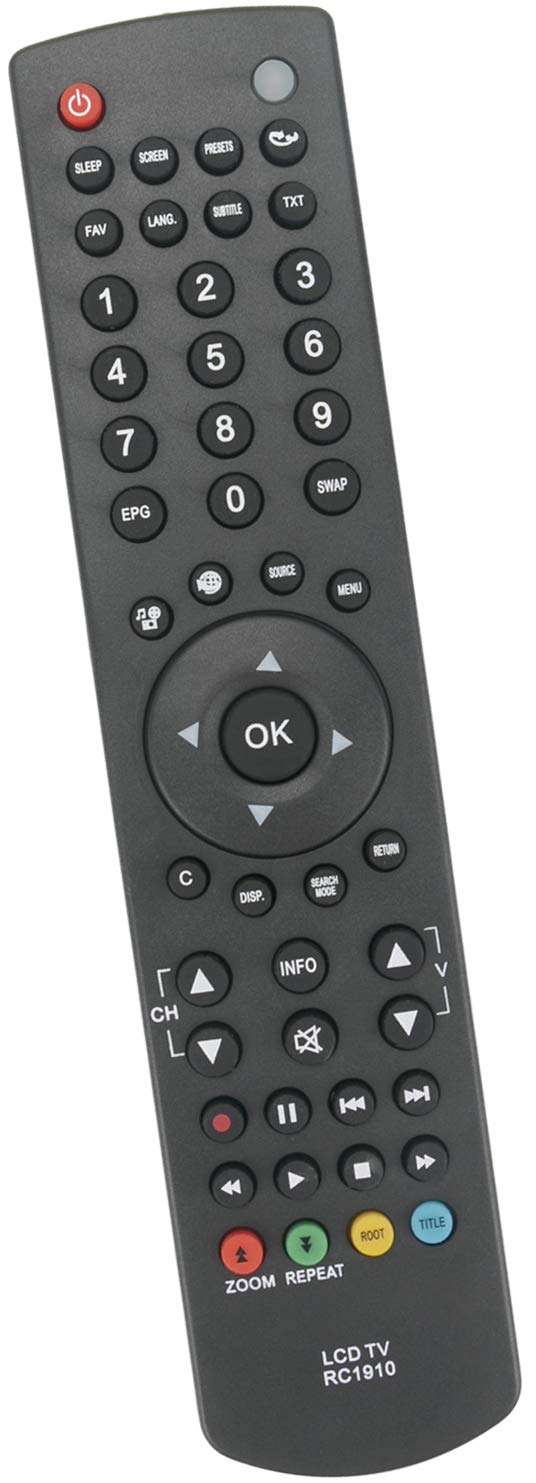 ALLIMITY RC1910 Remote Control Replace for Polaroid L19LEDDVD12 P22LEDDVD12 P24LED12