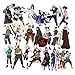 100pcs Naruto Anime Cartoon Laptop Stickers Waterproof Skateboard Pad MacBook Car Snowboard Bicycle Luggage Decal